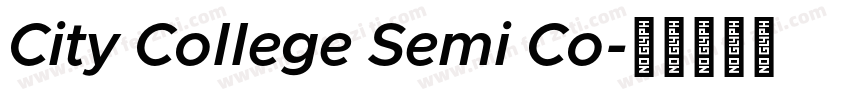 City College Semi Co字体转换